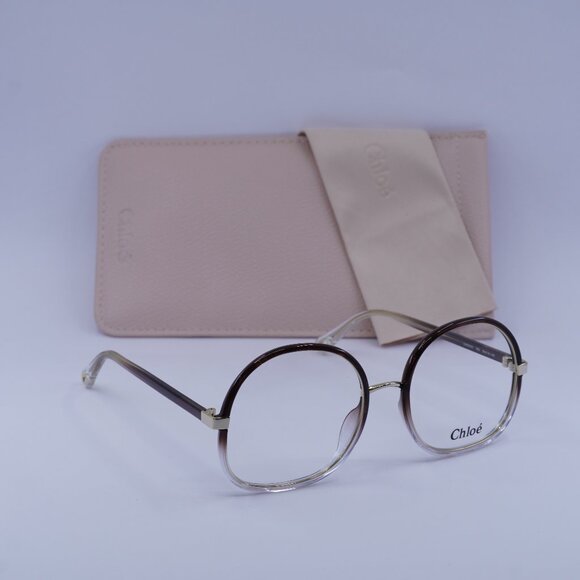 Chloe CH0032O 002 Round Eyeglasses 55mm - Brown Gradient - Picture 1 of 10